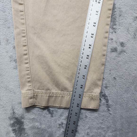 Liz Claiborne Pants Womens 14 Tan Khaki Cosette High Rise Straight Leg Chino - Picture 11 of 13